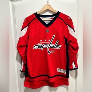 Washington Capitals NHL Red Authentic Reebok Evgeny Kuznetsov #92 Youth L/XL